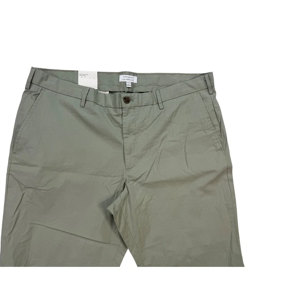 Banana Republic Chinos Mens 40x34 Green NEW Slim Summerweight Pants 690745-03-1